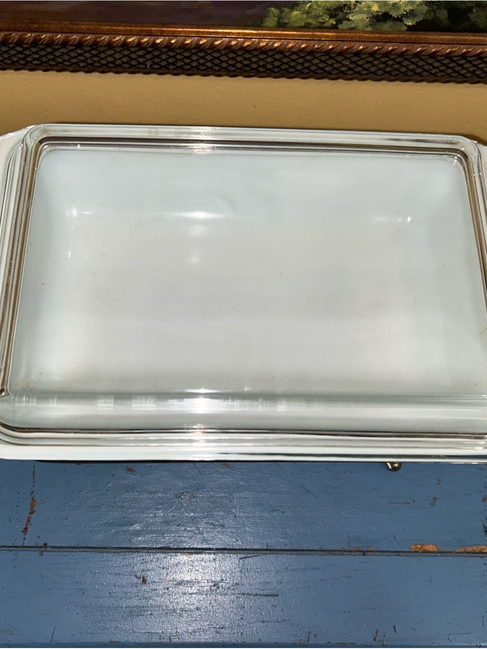 Rare Pyrex Atomic Starburst 2 QT Dish with Glass Lid and Stand Warmer - Picture 5 of 16